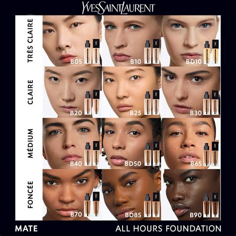 yves saint laurent all hours foundation swatches|ysl all hours foundation sephora.